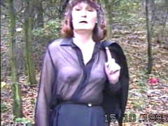 Angela. Strip in the woods 3
