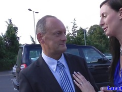 Tall uniformed milf fingerfucked