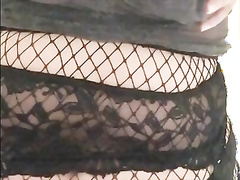 JOI Nigga Panties & Ebony Fishnet Pantyhose, CHUBBY Tits Cunt