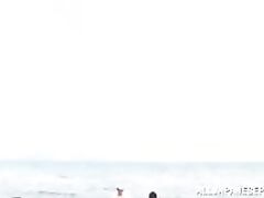 Ryoko Murakami mature Japanese doll gives handjob, gets facial.