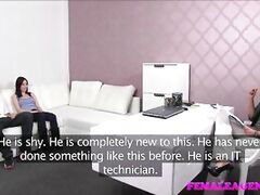 FemaleAgent Beauty and the geek in casting mischief