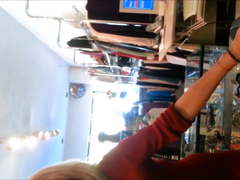 Bulge flash mature MILF - she likes it