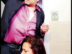 Fully clothed Italian Milf in SatinoBlouseith the Satin King