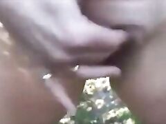 Mature Woman Masturbating Outside In Public