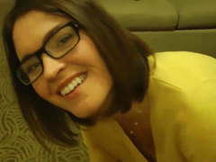 Naughty MILF gets creampie from her roommate
