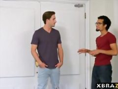 Friend gives mom to fuck as a present for his birthday