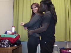 DEEP ANAL by Black Monster Cock for Redhead Mature Syren