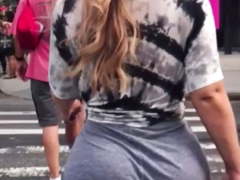 Candid booty walking