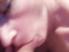 Blowjob and a Creampie For Grandma