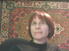 Russian mature with great tits teasing webcam