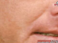 blonde normal german housewife tries first time porn casting