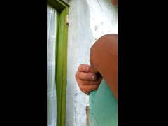 Homeless granny flashing and she took my penis