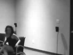 Solo slut masturbates with a toy from her handbag