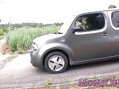 Mature Hitomi Tanaka pounded outdoors