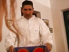 Cute redhead milf banged by colleague