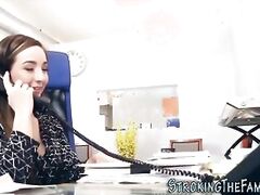 Stepteen banged at office