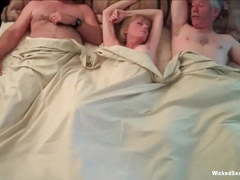 Threesome In The Hotel With Granny