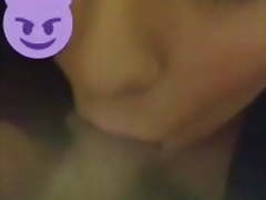 Cheating wife blowjob