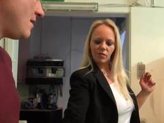 Cheating Blonde German Mom
