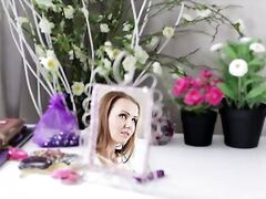 Hot Russian mom rubs her sweet pussy until she cums several times